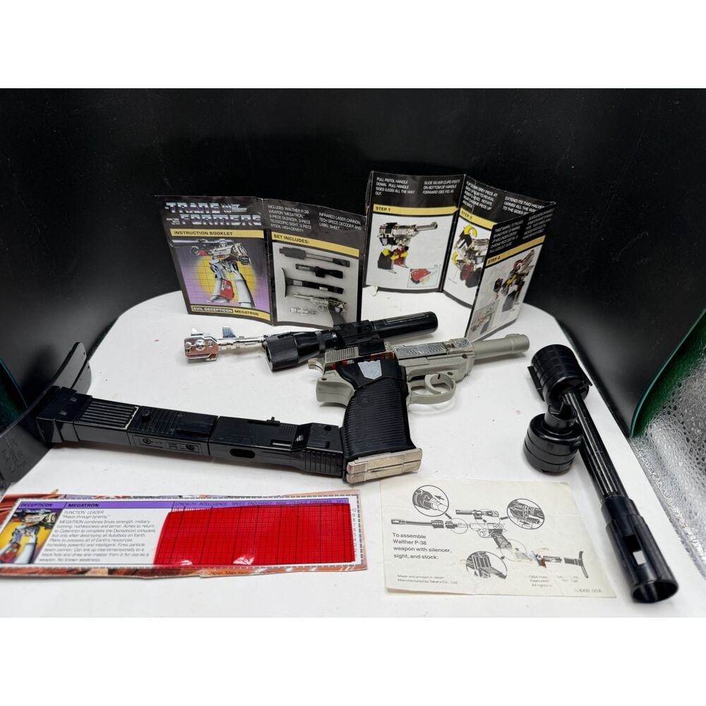 Vtg Transformers G1 MEGATRON figure 100% COMPLETE Takara PRE RUB *RARE HTF*